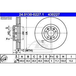 Tarcze ATE Original - 24.0130-0227.1