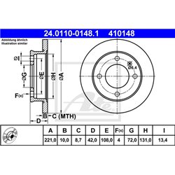 Tarcze ATE Original - 24.0110-0148.1
