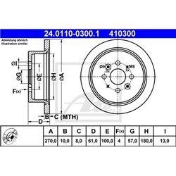 Tarcze ATE Original - 24.0110-0300.1