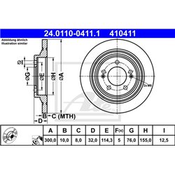 Tarcze ATE Original - 24.0110-0411.1