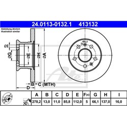 Tarcze ATE Original - 24.0113-0132.1
