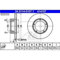 Tarcze ATE Original - 24.0114-0107.1