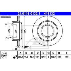 Tarcze ATE Original - 24.0116-0132.1
