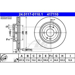 Tarcze ATE Original - 24.0117-0110.1