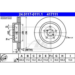 Tarcze ATE Original - 24.0117-0111.1