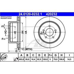 Tarcze ATE Original - 24.0120-0232.1