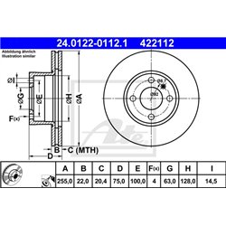 Tarcze ATE Original - 24.0122-0112.1