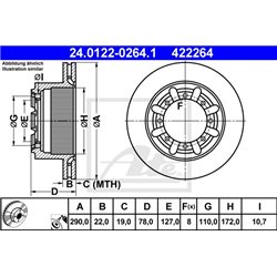 Tarcze ATE Original - 24.0122-0264.1