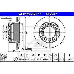 Tarcze ATE Original - 24.0122-0267.1