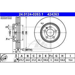 Tarcze ATE Original - 24.0124-0263.1