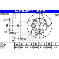 Tarcze ATE Original - 24.0132-0128.1