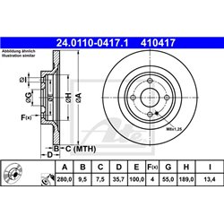 Tarcze ATE Original - 24.0110-0417.1