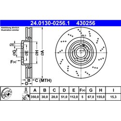 Tarcze ATE Original - 24.0130-0256.1