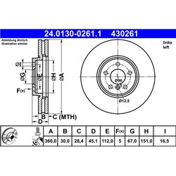 Tarcze ATE Original - 24.0130-0261.1