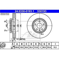 Tarcze ATE Power Disc - 24.0330-0193.1