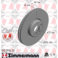 Tarcze Zimmermann Formula F - 150.2914.32