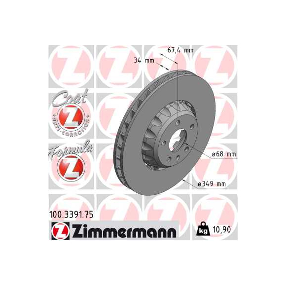 Tarcze Zimmermann Formula Z - 100.3391.75