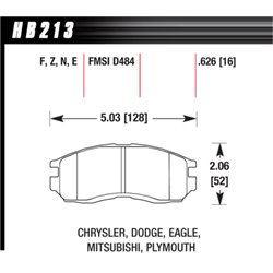 Klocki Hawk HP Plus - HB213N.626