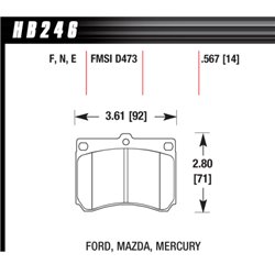 Klocki Hawk HP Plus - HB246N.567