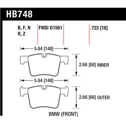 Klocki Hawk HP Plus - HB748N.723