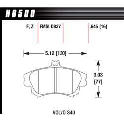 Klocki Hawk PC Ceramic - HB500Z.645