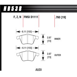 Klocki Hawk PC Ceramic - HB538Z.760