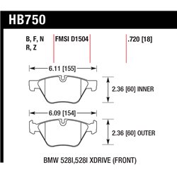 Klocki Hawk PC Ceramic - HB750Z.720