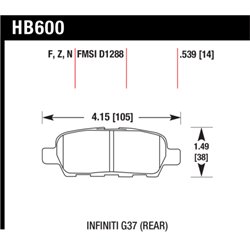 Klocki Hawk HP Plus - HB600N.539