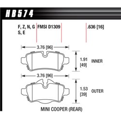 Klocki Hawk PC Ceramic - HB574Z.636