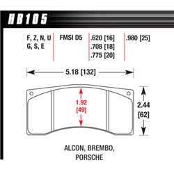 Klocki HAWK DTC-60 - HB105G.775