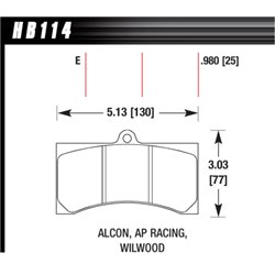 Klocki HAWK DTC-60 - HB114G.980