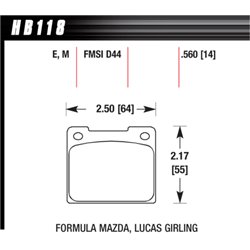 Klocki HAWK DTC-50 - HB118V.560