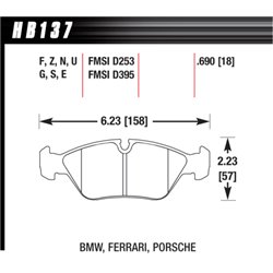 Klocki HAWK DTC-60 - HB137G.690