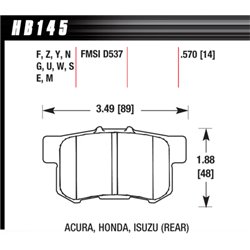 Klocki HAWK DTC-70 - HB145U.570