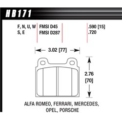Klocki HAWK DTC-70 - HB171U.590