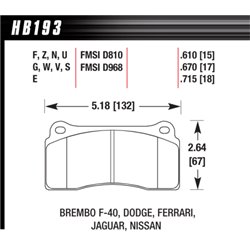 Klocki HAWK DTC-70 - HB193U.610