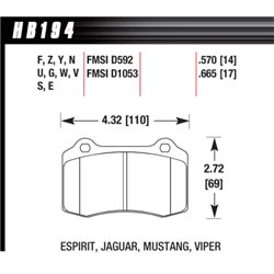 Klocki HAWK DTC-70 - HB194U.570