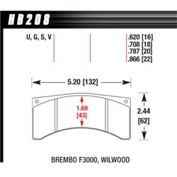 Klocki HAWK DTC-70 - HB208U.708