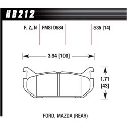 Klocki Hawk HP Plus - HB212N.535