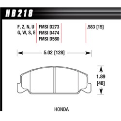 Klocki HAWK DTC-70 - HB218U.583