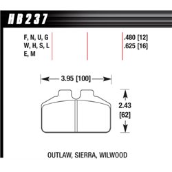 Klocki HAWK DTC-50 - HB237V.625