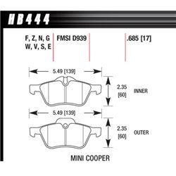 Klocki HAWK DTC-60 - HB444G.685