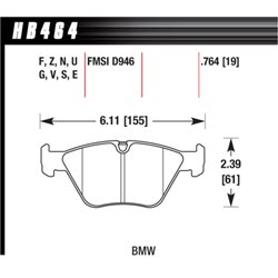 Klocki HAWK DTC-70 - HB464U.764