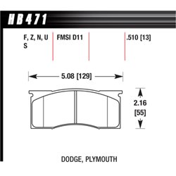Klocki HAWK DTC-70 - HB471U.510