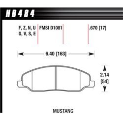 Klocki HAWK DTC-60 - HB484G.670