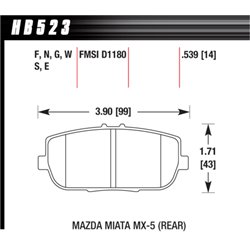 Klocki HAWK DTC-60 - HB523G.539