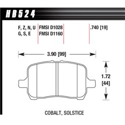 Klocki HAWK DTC-70 - HB524U.740