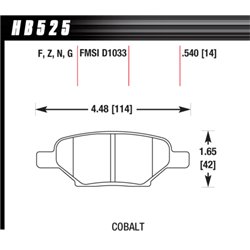 Klocki HAWK DTC-60 - HB525G.540