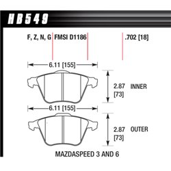 Klocki Hawk PC Ceramic - HB549Z.702