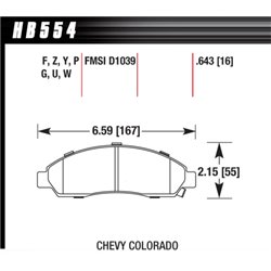 Klocki HAWK DTC-70 - HB554U.643